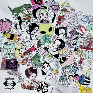 (064) Set sticker/hình dán/decal Psycho But Cute.