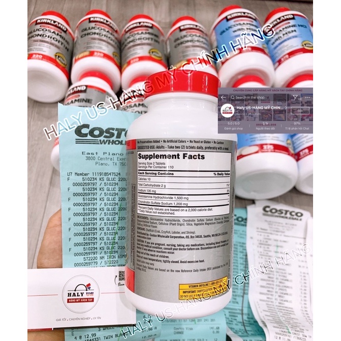 Glucosamin Chondrotin 280v của Mỹ
