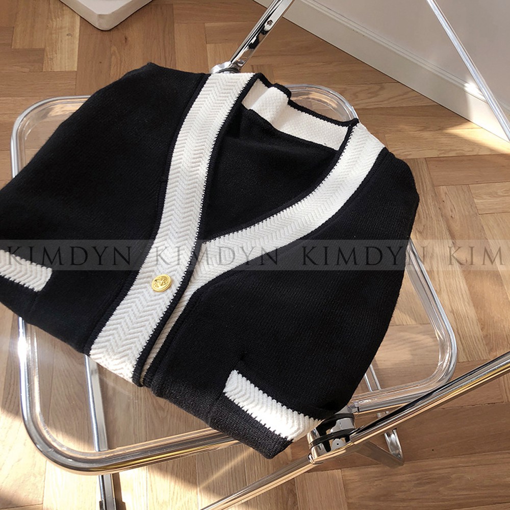 Áo khoác len cardigan áo khoác đông cổ V sang trọng KimDyn [KDBL10] | BigBuy360 - bigbuy360.vn