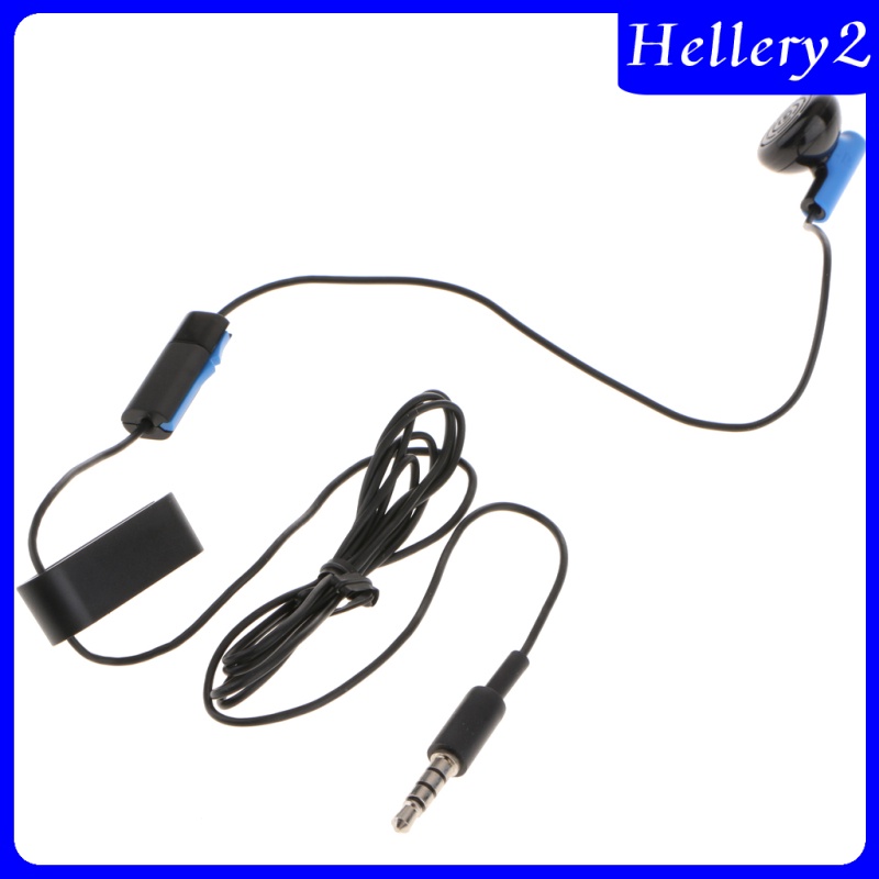 [HELLERY2] Wired Earphone for PS4 Controller Single Earbud Volume Control with Mic 1.2m