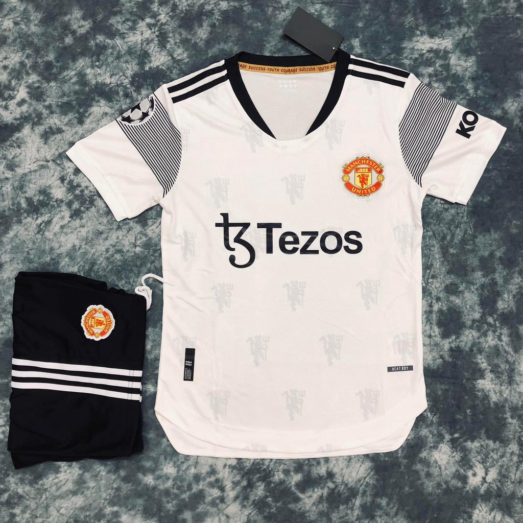 Áo Tập Trước Trận Đấu MU, Áo Bóng Đá Nam Mùa 21/22 Áo Thể Thao Áo Jersey, Tập Bóng Đá Ngắn Tay