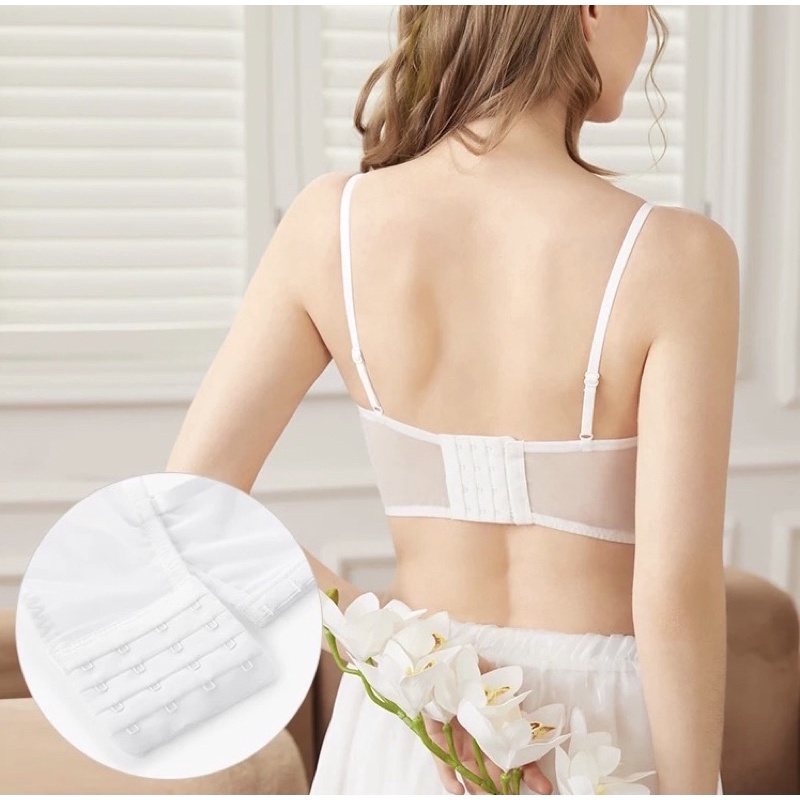 Áo Lót Nữ Ren Lụa Vân Sóng Bản To Có Gọng Đệm Mỏng Cao Cấp 2008