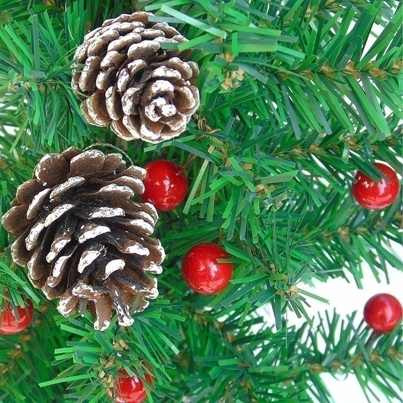 100x  Artificial Red Holly Berry Christmas Decor On Wire Bundle Garland Wreath