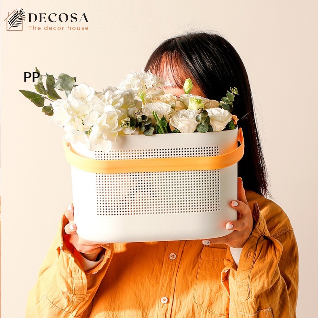 Giỏ nhựa đựng đồ nhà tắm đồ đựng trái cây DECOSA