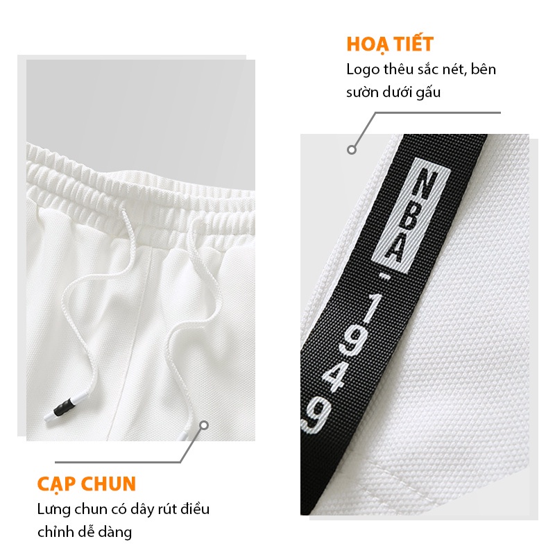 Quần short nam dáng quần đùi thể thao chất vải da cá FUNS mã CL A dáng lửng thun co giãn tập gym đi chơi mùa hè đá bóng