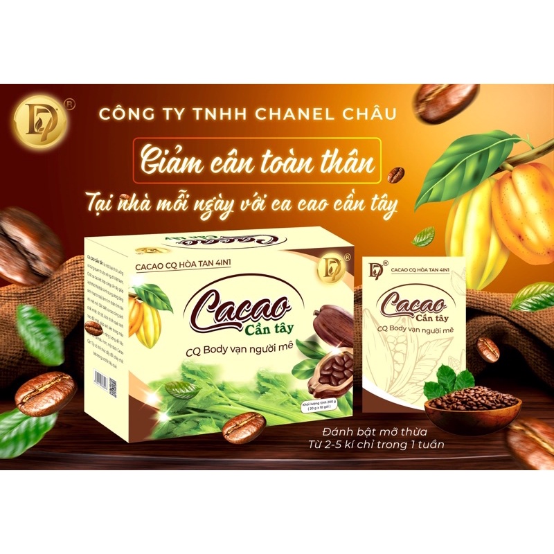 Cacao cq slim 1 hộp dùng 10 ngày