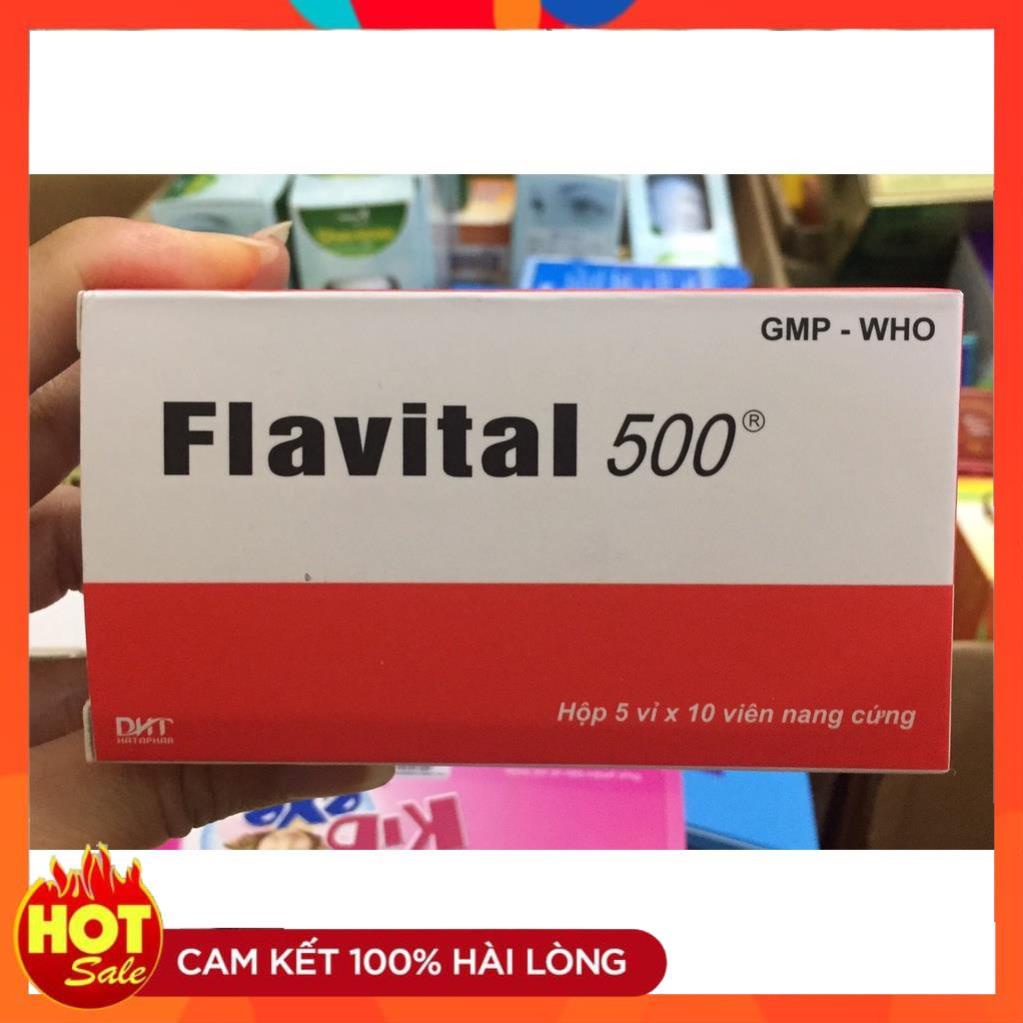 Flavital 500 – giúp Ổn định huyết áp, hạ mỡ máu, tăng trí nhớ hiệu quả từ 100% thảo dược ( Hộp 50 viên)