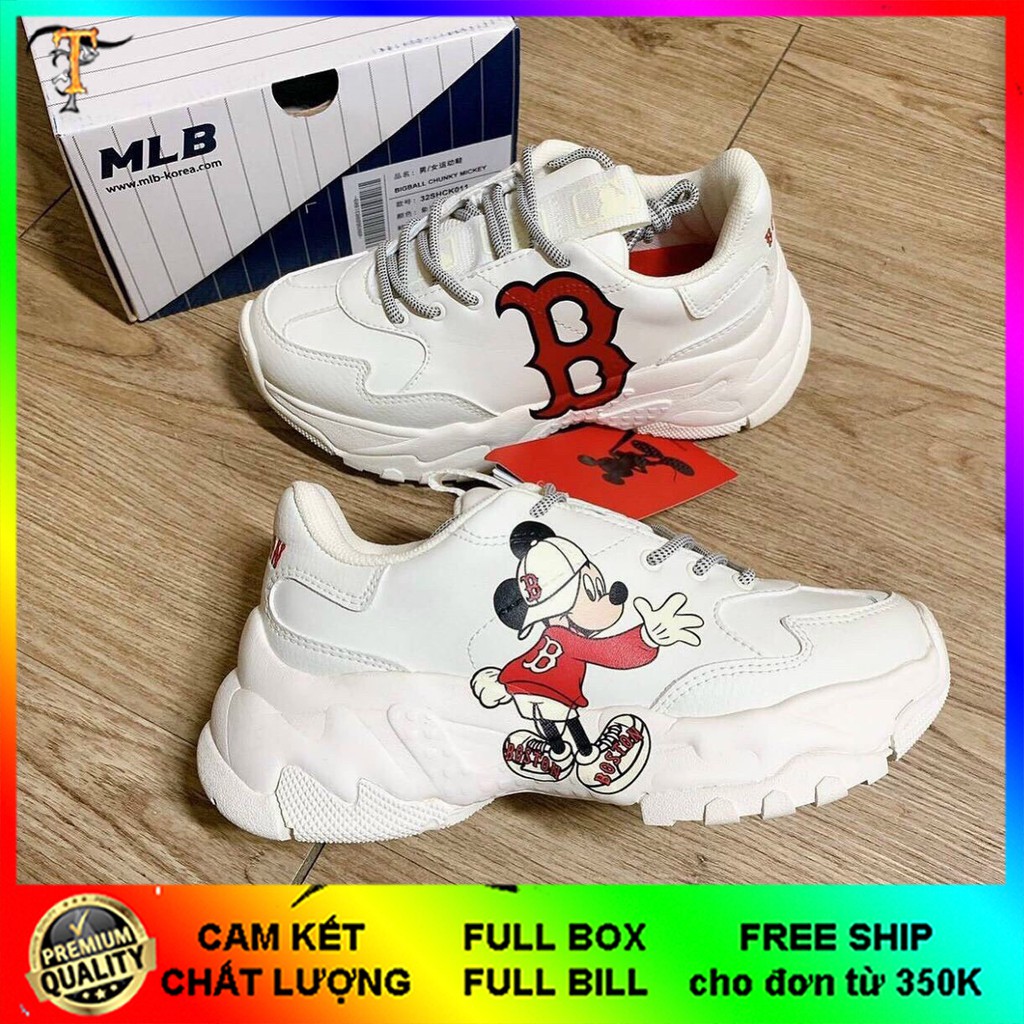 Giày sneaker ML,B Mickey đỏ sang choảnh [hỗ trợ đổi trả]