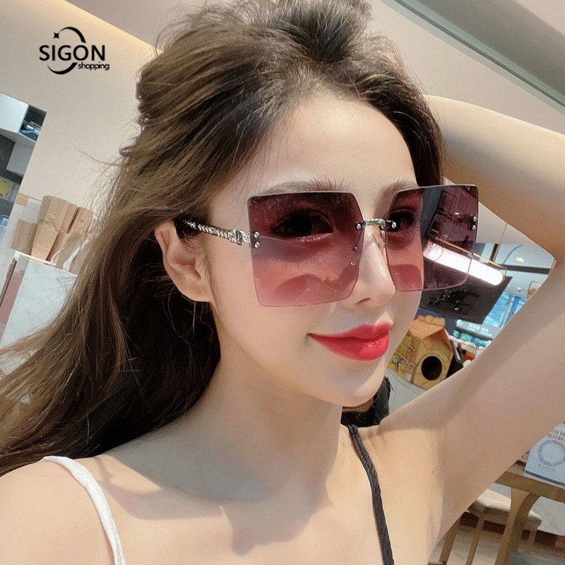 Kính mát gọng vuông chống bức xạ cho cặp đôi