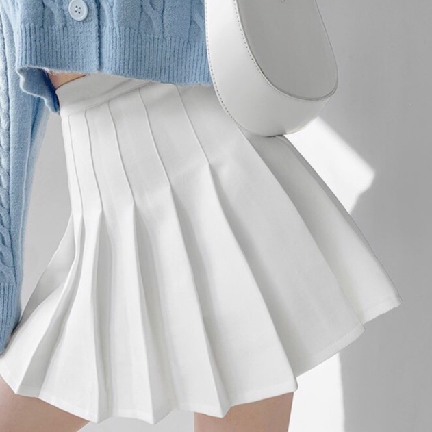 Chân Váy Xếp Ly Chân Váy Tennis Xếp Ly Ngắn Cạp Cao Có Quần Trong Chất Tuyết Mưa Dày Dặn | BigBuy360 - bigbuy360.vn