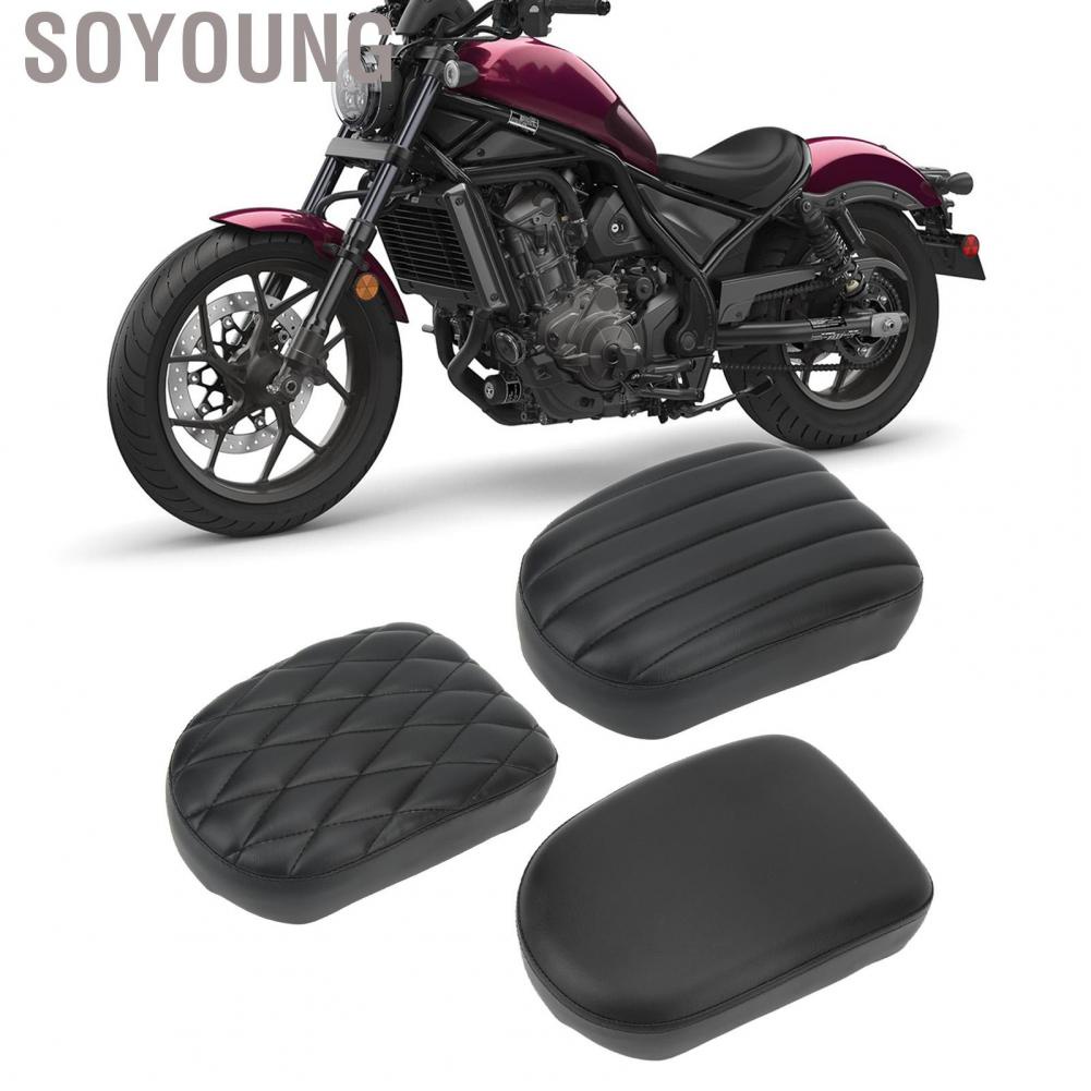 Soyoung Motorcycle Rear Cushion Saddles Passenger Pillion Seat for Rebel CM1100 CMX1100 2021‑2022