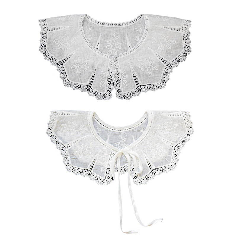 Cổ Áo Giả Bằng Ren Thiết Kế Đục Lỗ Thời Trang Cho Búp Bê