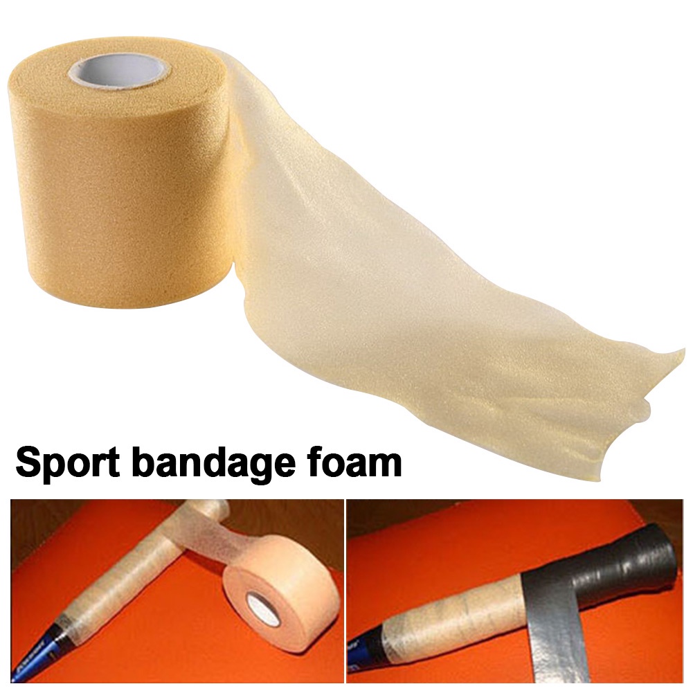 Băng quấn bằng xốp pu bọc tay cầm vợt cầu lông / tennis chống mòn 27mx7cm