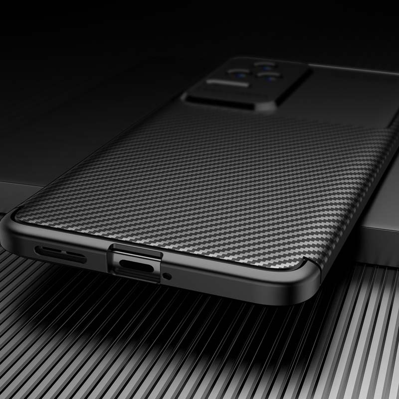 Ốp Điện Thoại TPU Dẻo Sợi Carbon Tản Nhiệt Bảo Vệ Camera Cho Redmi K50 K40 Pro