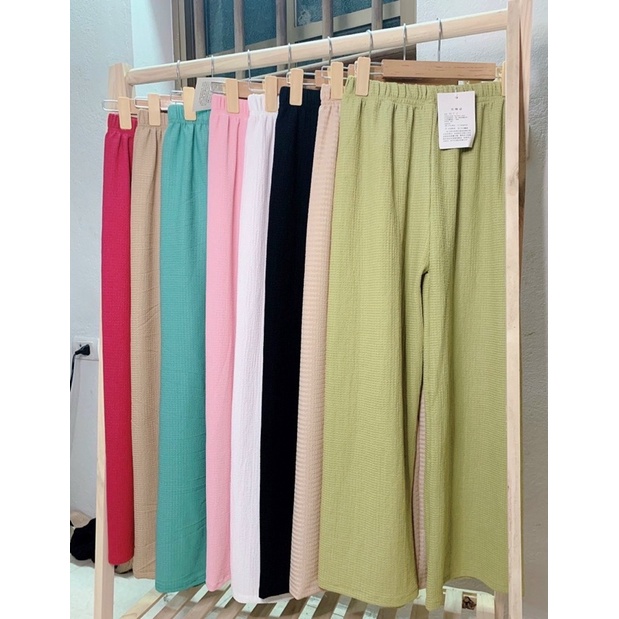 QUẦN XUÔNG XỐP CẠP CHUN DÁNG DÀI MS12199