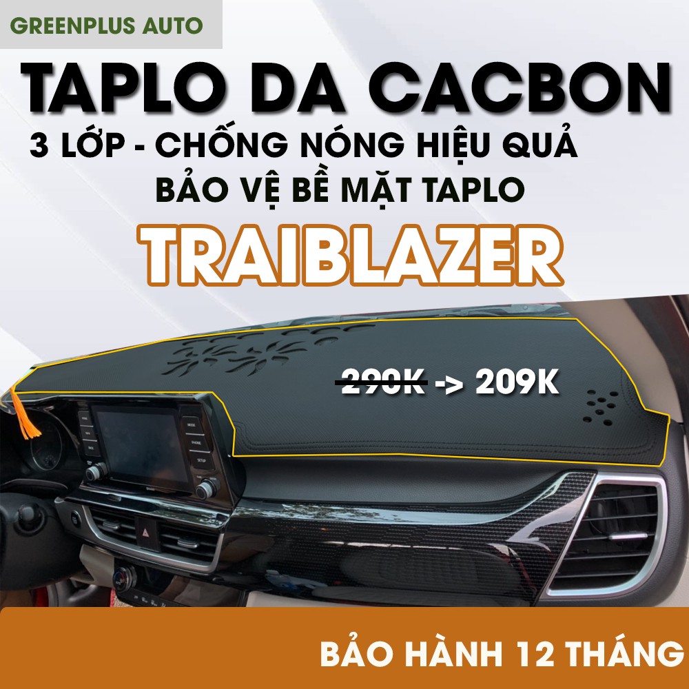 Thảm Taplo ô tô xe CHEVROLET TRAIBLAZER bằng da CACBON