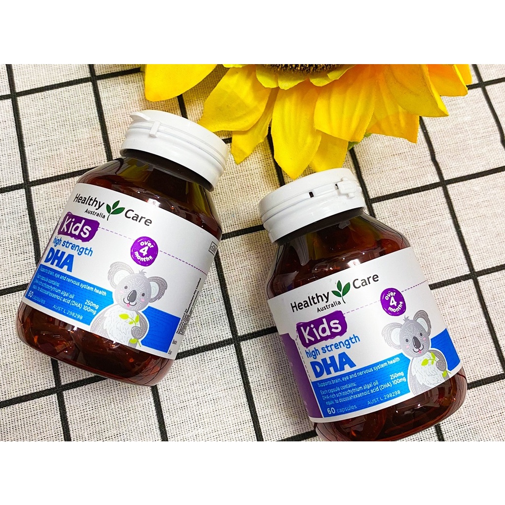 Viên uống Bổ sung DHA của ÚC cho bé Healthy Care Kids DHA 60 viên