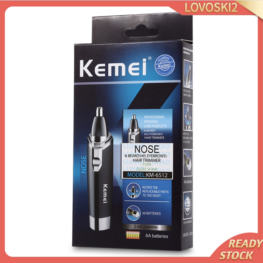 (Hàng Mới Về) Máy Tỉa Lông Mũi Kemei Km-6512 Thiết Kế Nhỏ Gọn Tiện Dụng