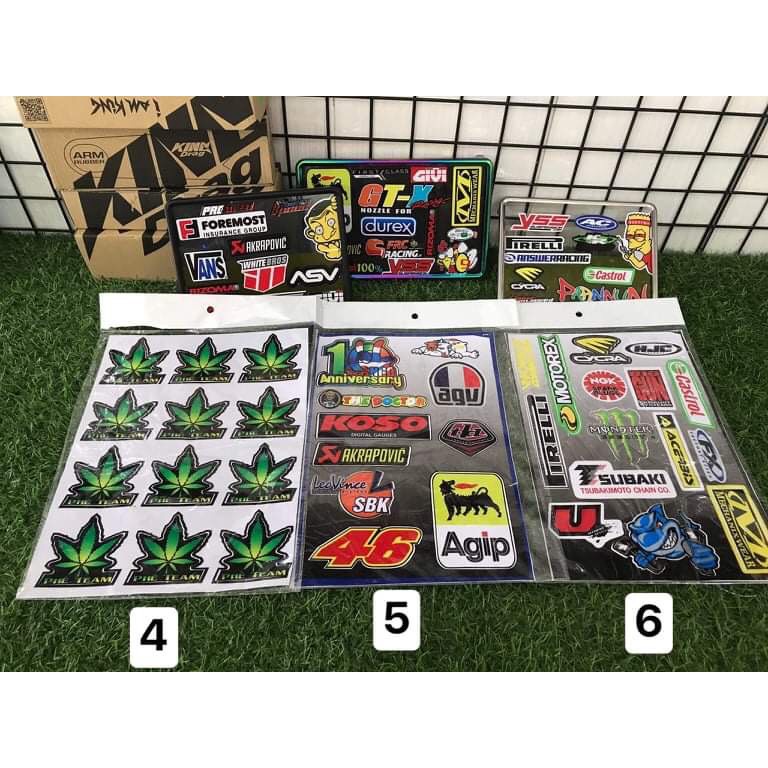 SET STICKER DÁN XE TIẾT KIỆM 24 MÃ
