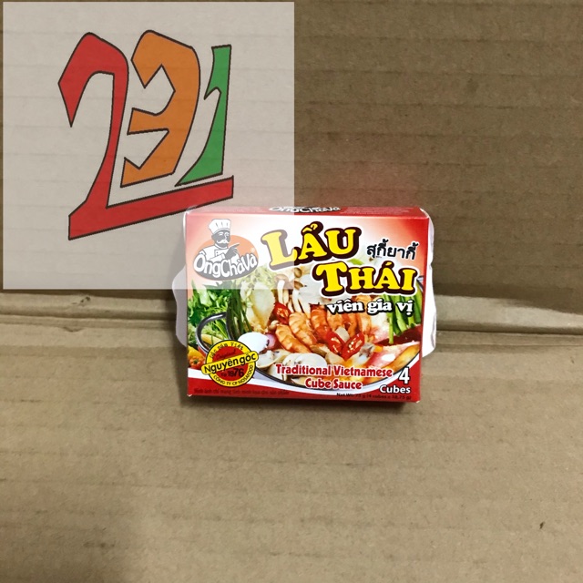 Lốc 12 Hộp Viên Gia Vị Chà Và Lẩu Thái 75g