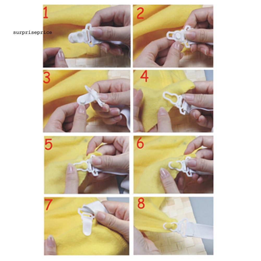 Set 4 Dây Kẹp Cố Định Ga Trải Giường Tiện Dụng