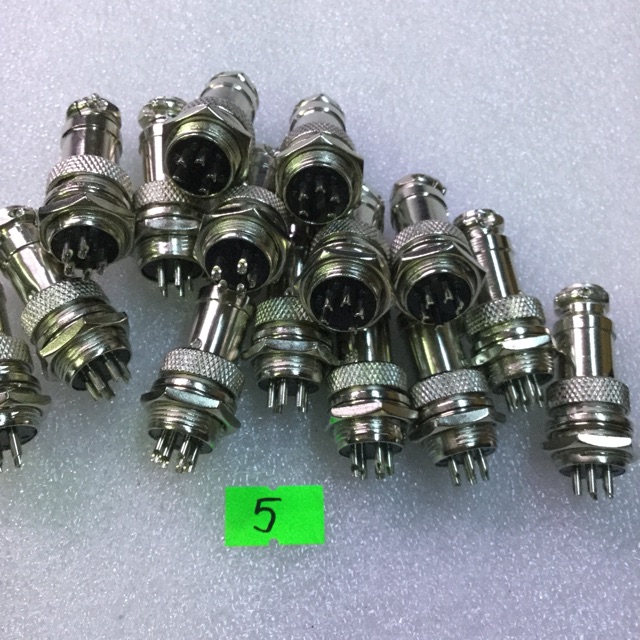 5 chiếcJack sắt tròn M16GX16 bộ đực cái 5 P