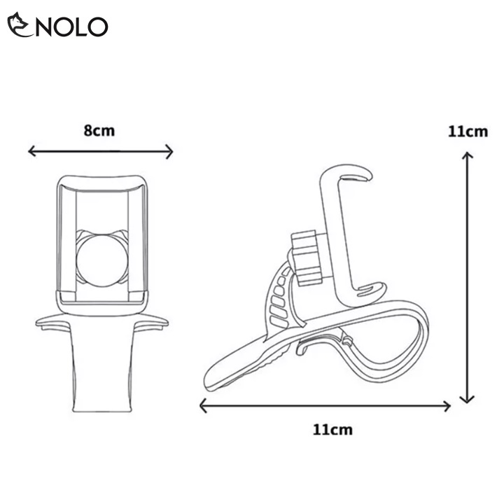 Giá Đỡ Kẹp Bàn Kẹp Taplo Gương Chiếu Hậu Xe Hơi ZM01009 Xoay 360 Độ Dành Cho Điện Thoại Có Kích Thước Dưới 6 Inch