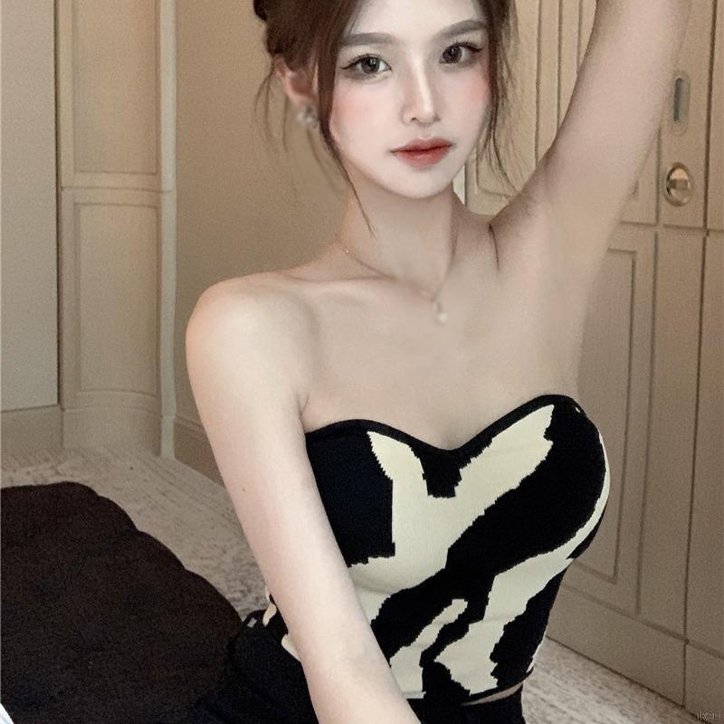 Áo Ống Dệt Kim Thiết Kế Quyến Rũ Cho Nữ