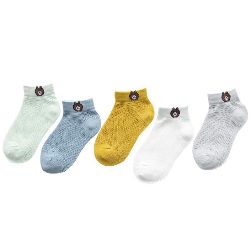 Sét 5 tất lưới sơ sinh siêu đẹp cho bé