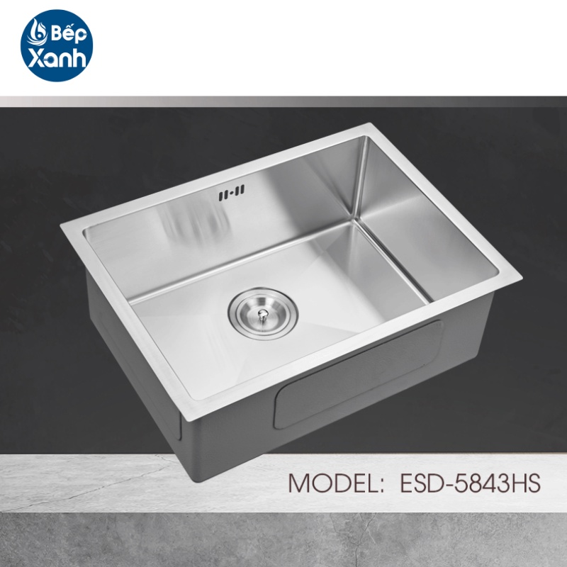 [FREESHIP HCM] Chậu Rửa Chén Vision Manual Sink Ecalite ESD-5843HS - Chất Liệu Inox 304