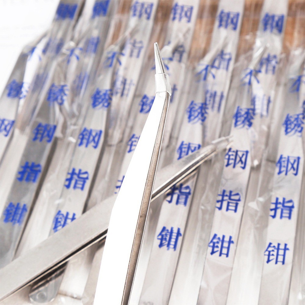Dụng Cụ Nhíp Kẹp Gắp Lông Tổ Yến - Linh Kiện - Nối Mi - Gắp Đá Làm Móng Nail S6