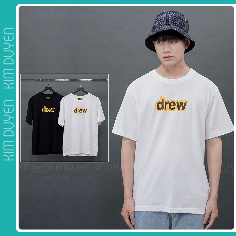 Áo Thun Drews Áo Thun Tay Lỡ Form Rộng Unisex 38-65kg Nam Nữ Phong Cách Ullzang
