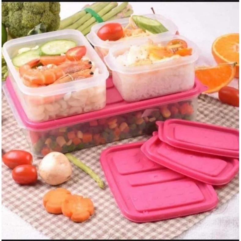 Bộ 4 hộp nhựa đa năng Enfa Lunch Block