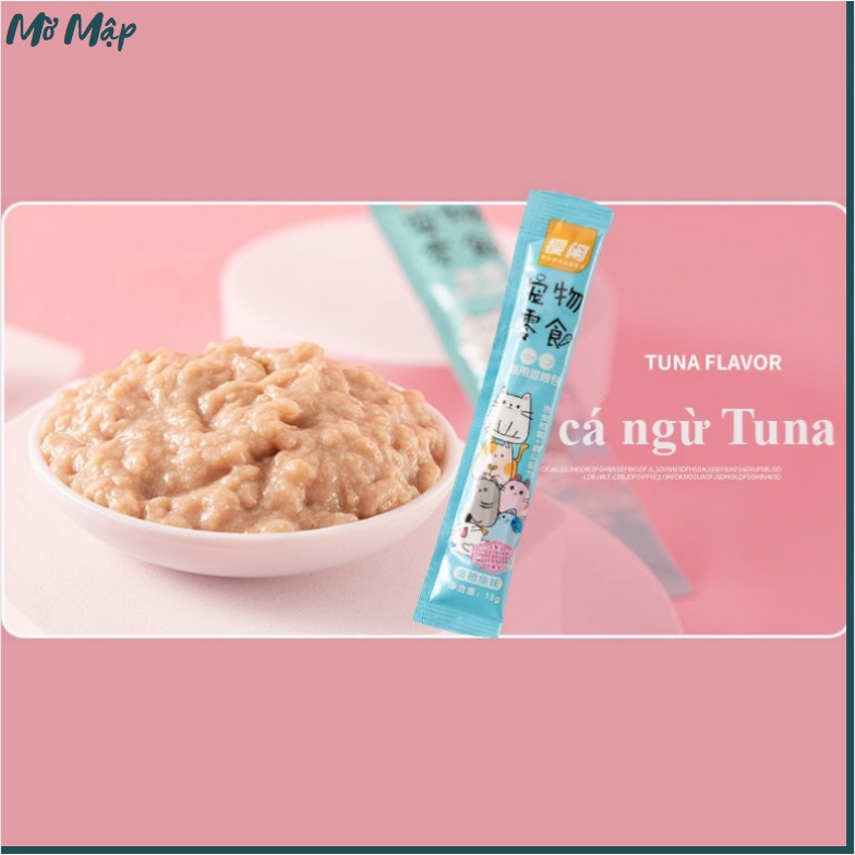 Súp thưởng cho mèo - SOUP THƯỞNG SHIZUKA thanh 15g - MỜ MẬP PETSHOP