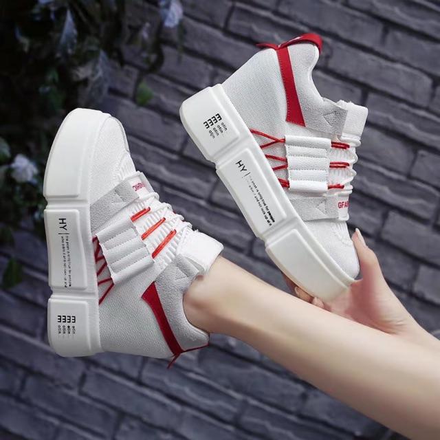 giày thể thao đế độn nữ 9cm