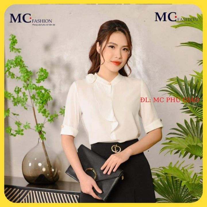 Áo Sơ Mi Kiểu MC Fashion Lụa Nhẹ Mát Thấm Hút Mồ Hôi Tốt Lụa Mịn Mát Không Nhăn Không Xù Tay Lỡ TA1043