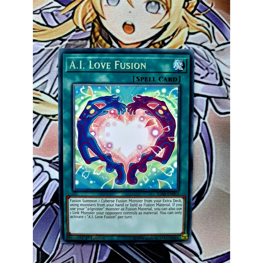 THẺ BÀI YUGIOH -SPELL-A.I. Love Fusion - IGAS-EN053 - Rare 1st Edition