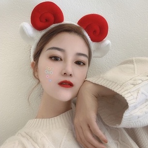 Bờm tóc, Băng Đô Rửa Mặt sừng dê Hàn Quốc cute PT13