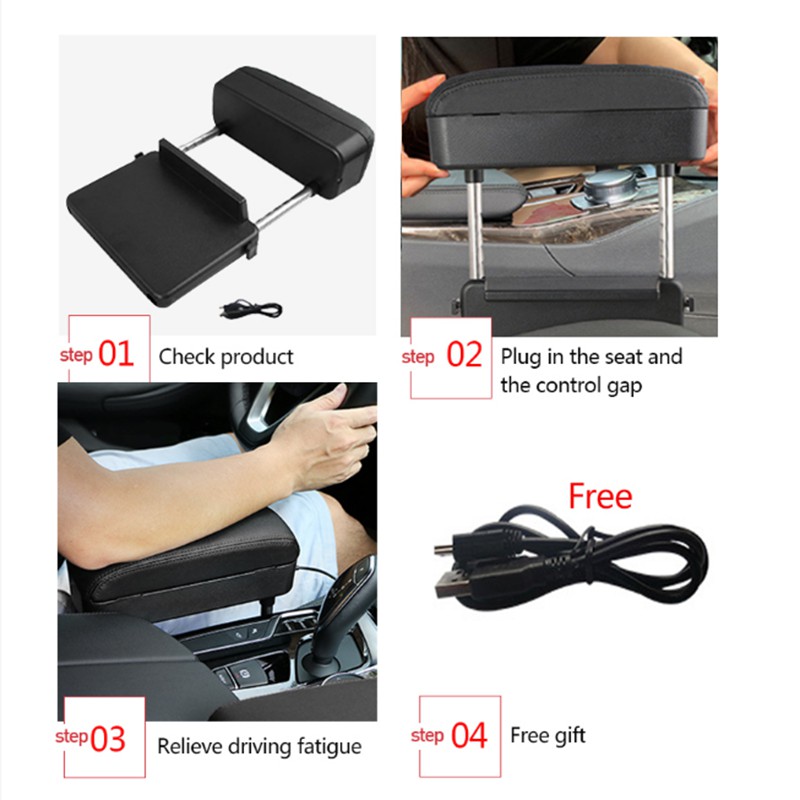 Hộp kê tay xe hơi SEAMETAL đựng đồ gọn gàng tự động điều chỉnh được hỗ trợ sạc không dây mới