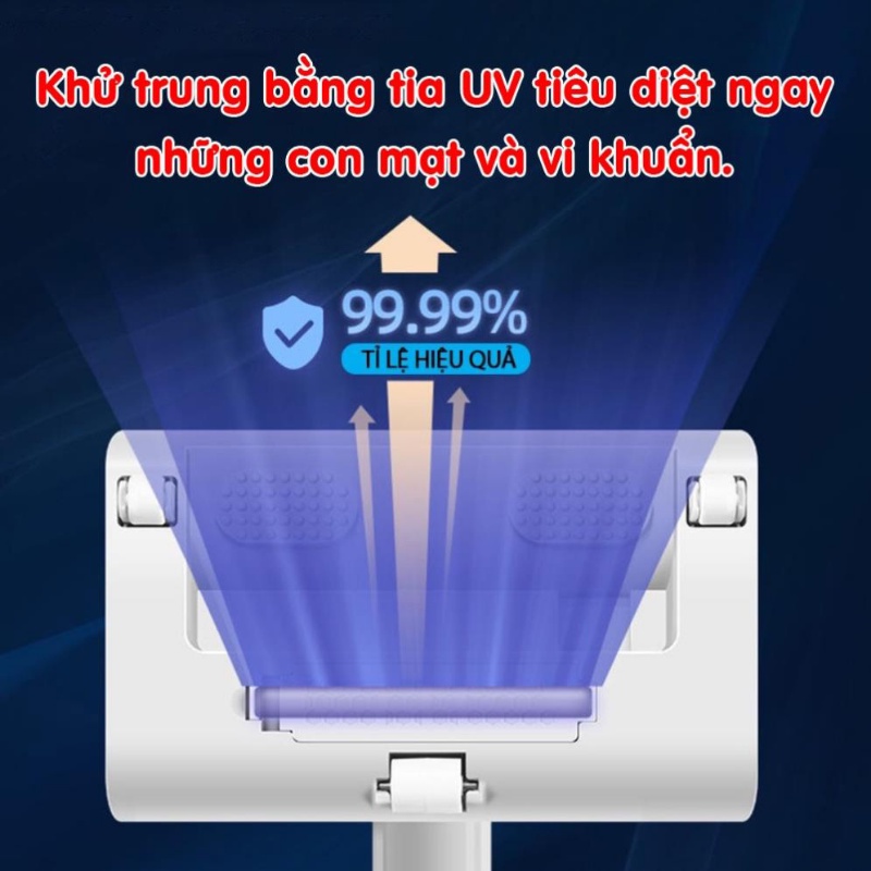 Máy hút bụi giường nệm cầm tay không dây diệt khuẩn tia UV lực hút mạnh