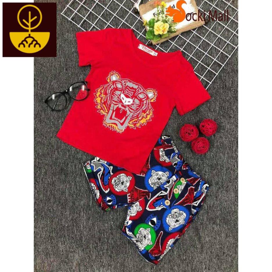 Đồ bộ bé trai, áo thun cotton kết hợp quần kaki - Quần áo trẻ em - Mi Mi shop