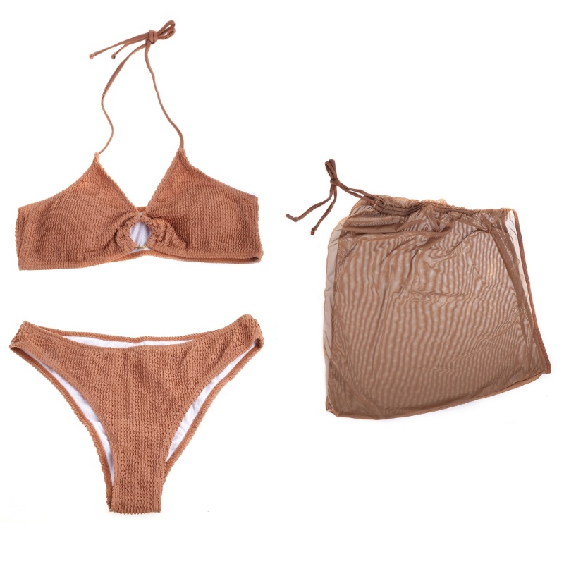 Bộ Đồ Bơi Bikini 3 Mảnh Quyến Rũ Cho Nữ