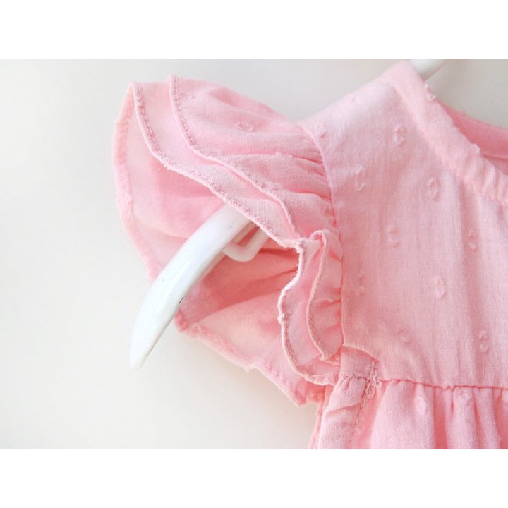 Body giả váy chất thô kate kèm turban siêu xinh, siêu mát cho bé
