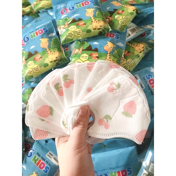 Khẩu Trang Trẻ Em Q6 Kids Cho Bé 6 Tháng-2 Tuổi(Sét 10c)