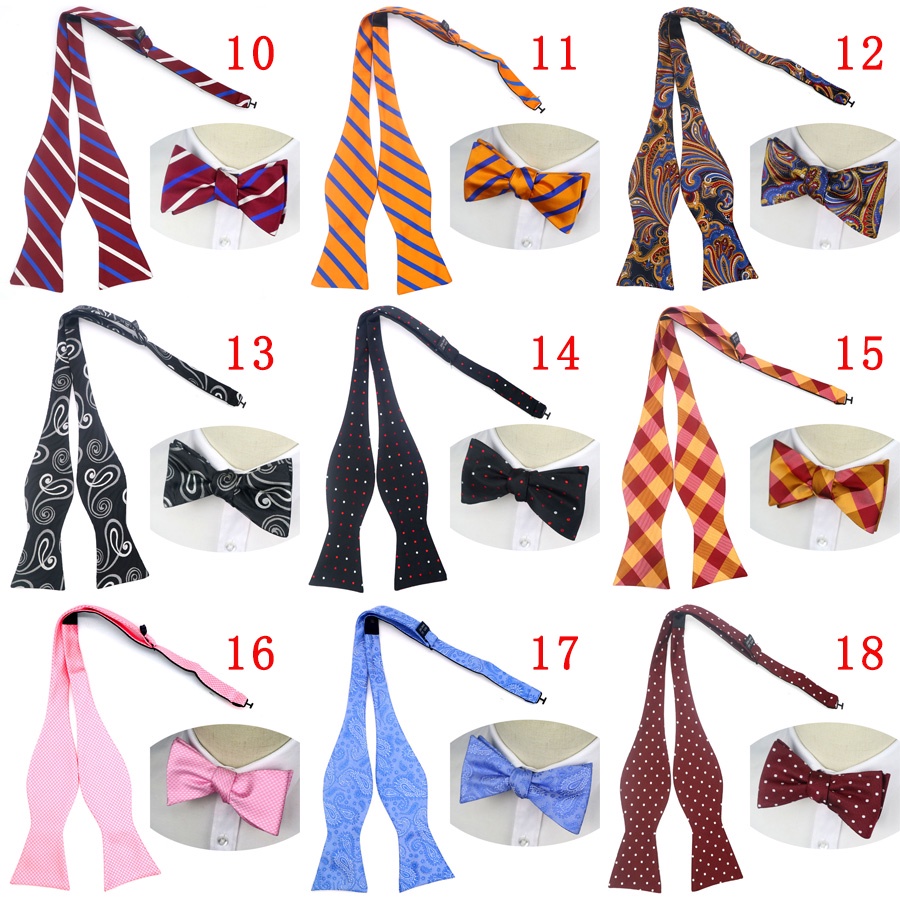 Cà Vạt Nơ Họa Tiết Kẻ Sọc Thời Trang Cho Nam