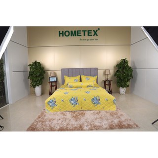 Bộ Chăn Drap Cotton Hometex 1m8x2mx25cm