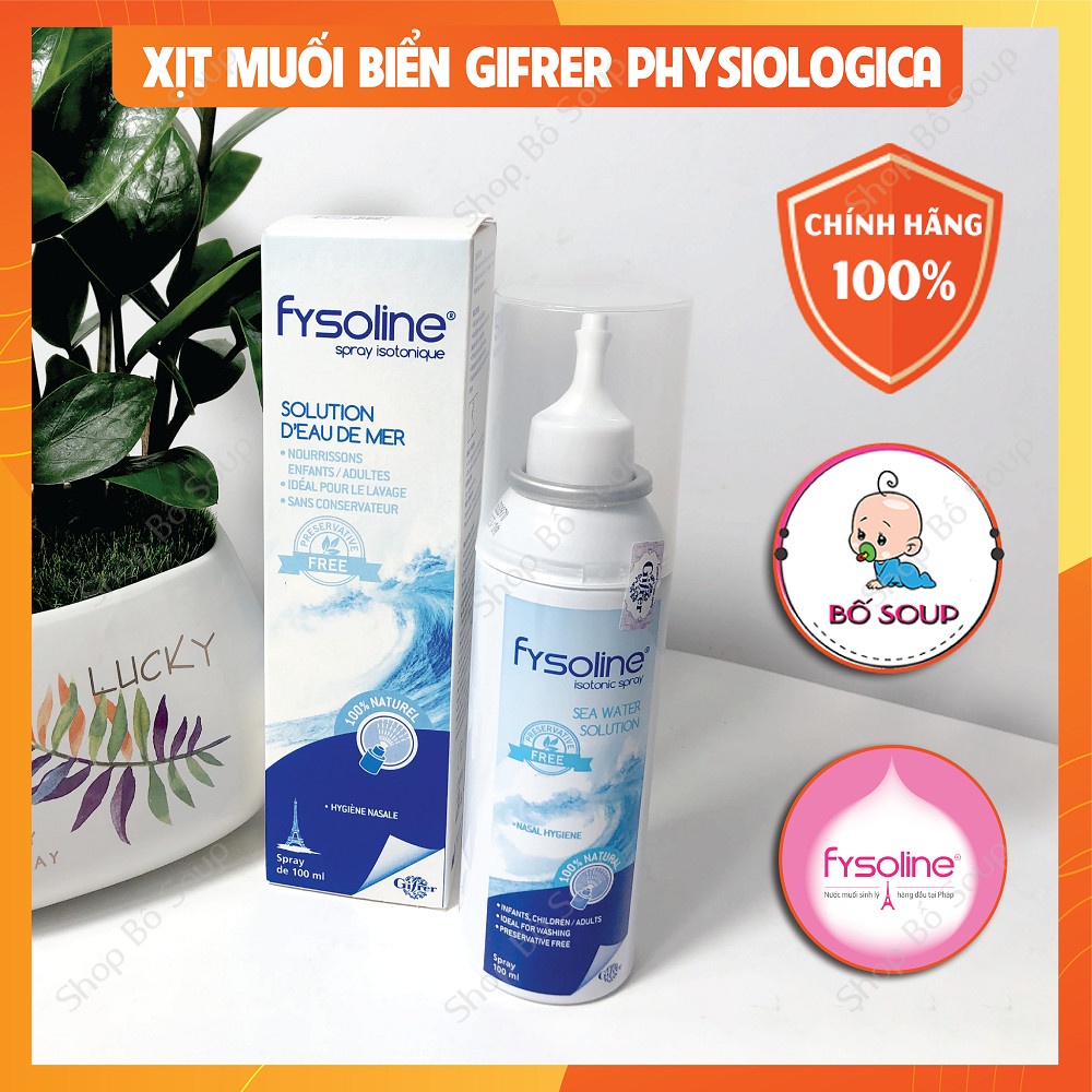 Nước Muối Sinh Lý Fysoline Gifrer Physiologica Bình Xịt 100ml