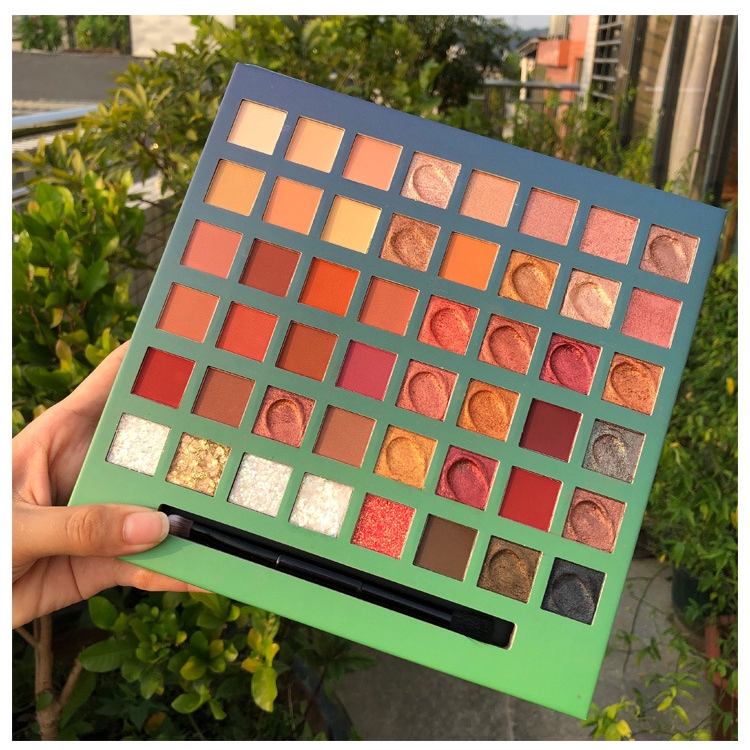 Bảng phấn mắt Sweet Mint 48 màu lì/nhũ trang điểm đa năng