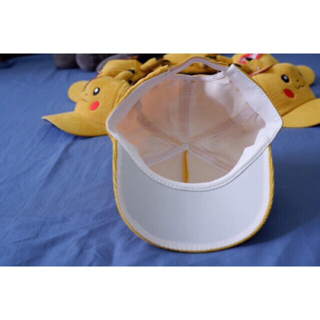 Mũ Nón kết Pikachu cho bé 2-6 tuổi, Vải Nhung Dày vòng đầu 47-52cm