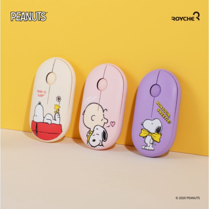Chuột Bluetooth Không Dây 2.4ghz PEANUTS Snoopy Cho Apple laptop TABLET NOTEBOOK TABLET